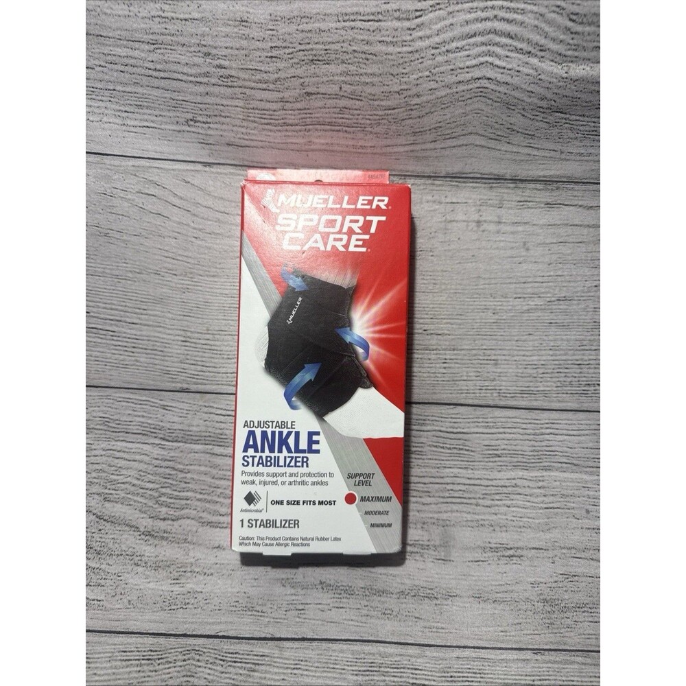 Mueller Sports ~ Adjustable Ankle Stabilizer ~ Max Support ~ One Size Fits Most